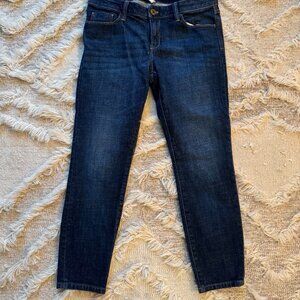 Banana Republic dark wash skinny petite denim